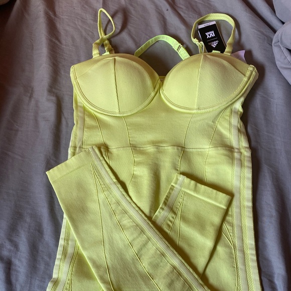 IVY PARK X ADIDAS HI RES YELLOW KNIT CATSUIT - Picture 7 of 9